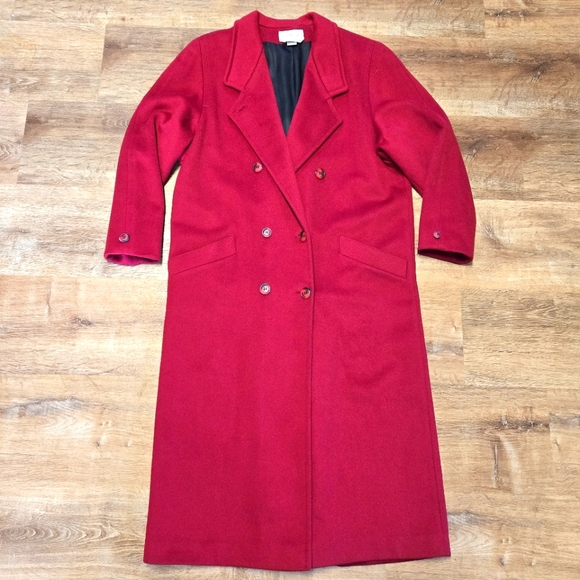 Jackets & Blazers - Elegant Red Women's Coat